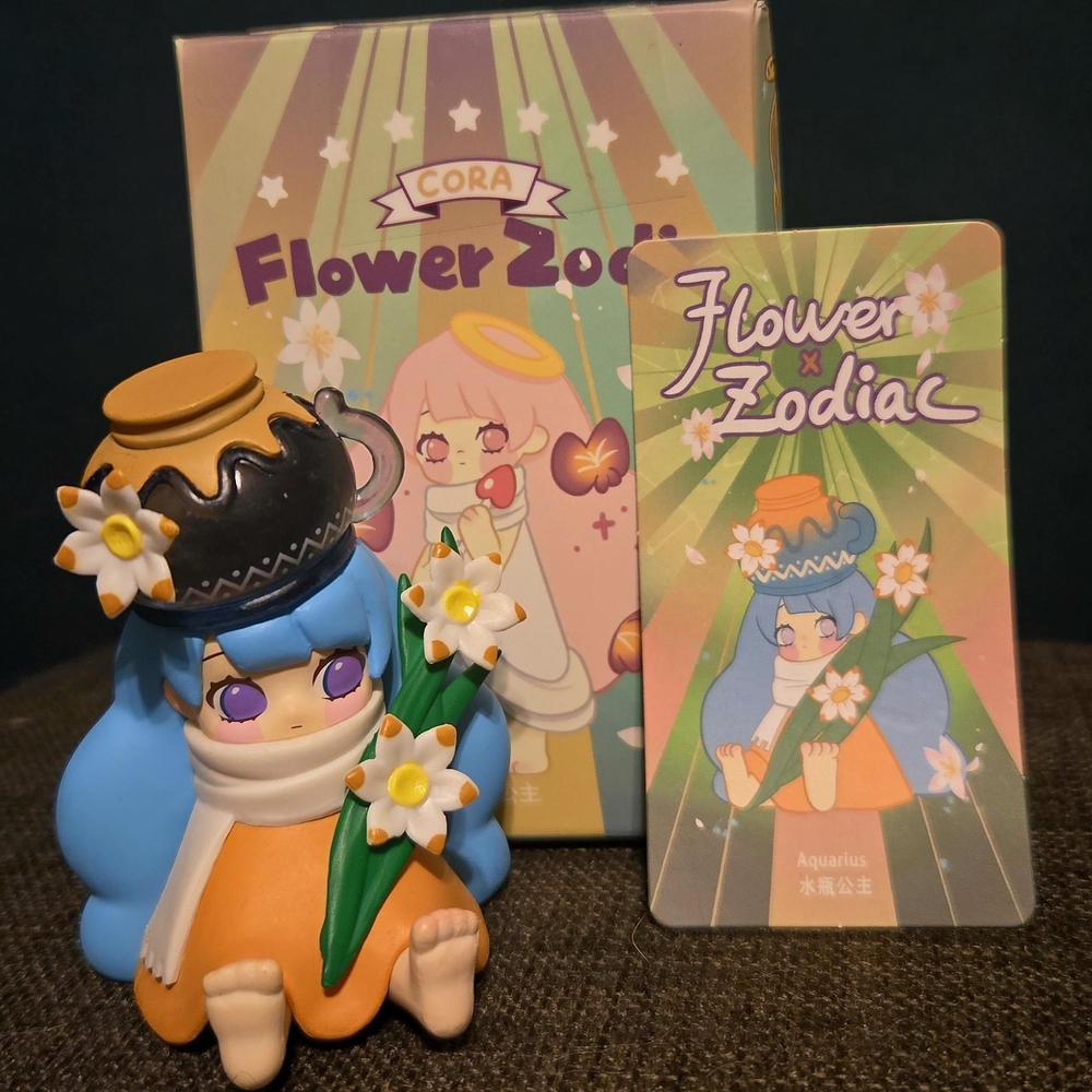 Cora Flower Zodiac Opened Blind Box Figurine - Aquarius